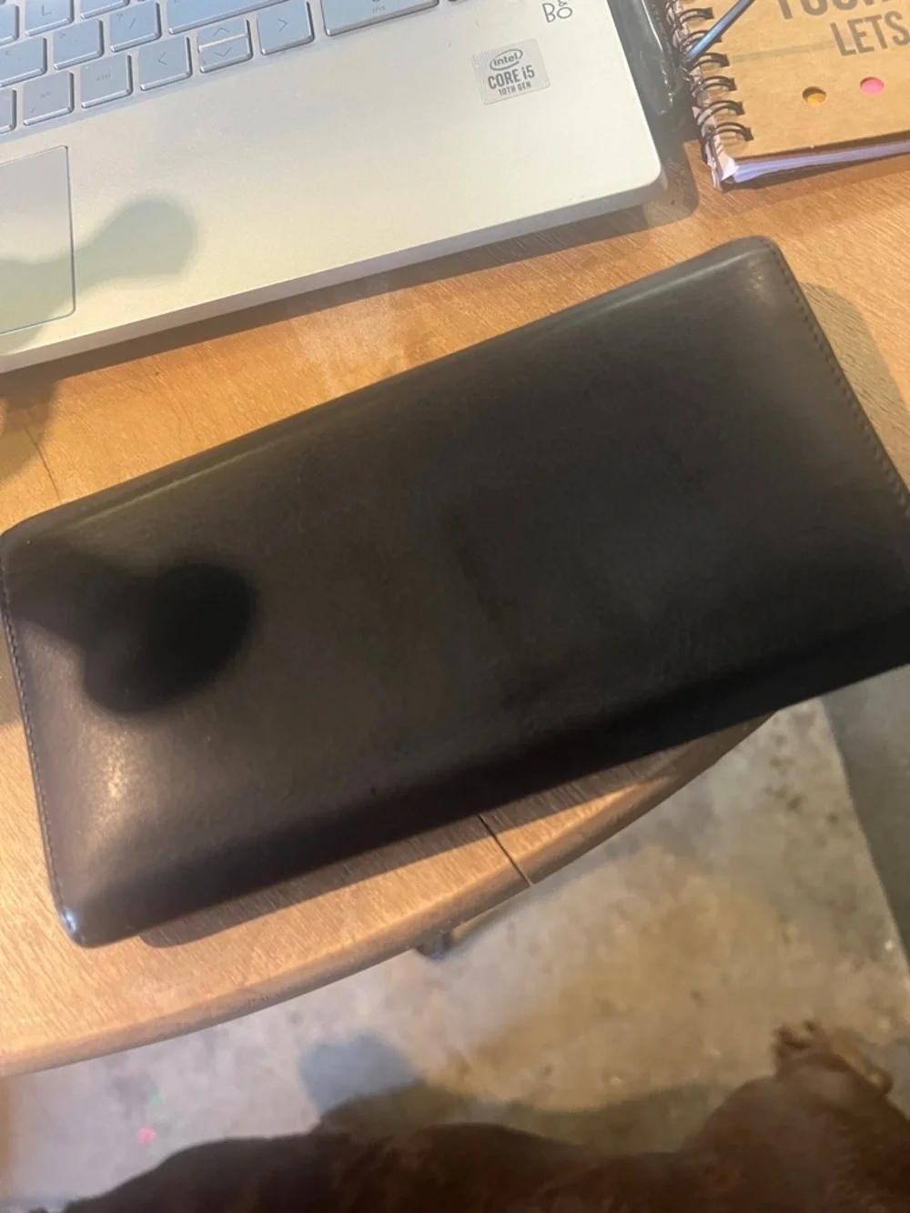 Balenciaga Black Leather Continental Wallet